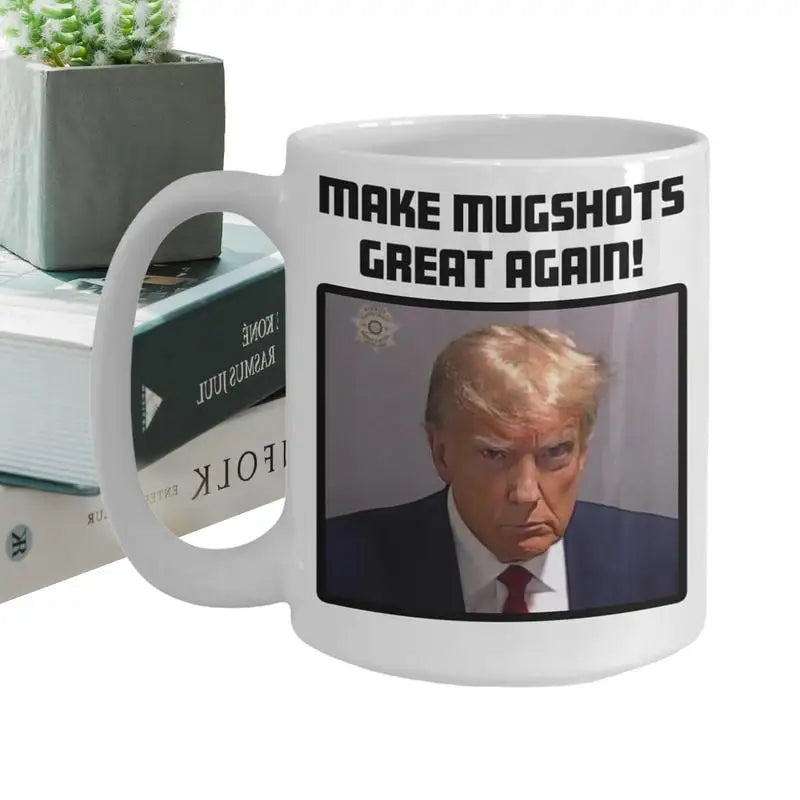 Donald Trump Cup Trump Mugshot Cup Ceramic Coffee Tea Mug Donald Trump 2024 Campaign Mugs Gift Christmas Drinkware Handgrip