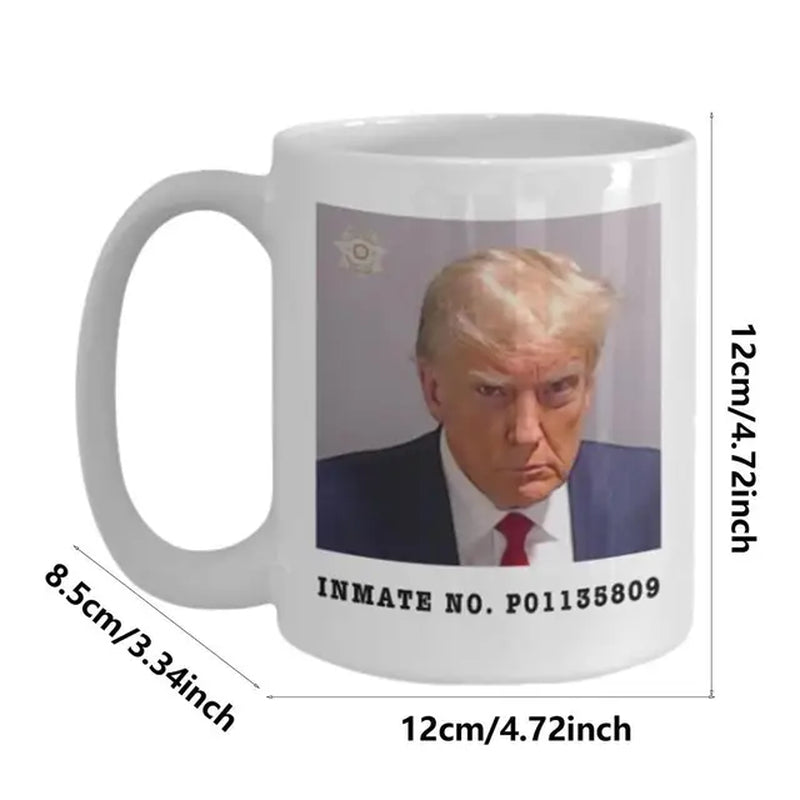 Donald Trump Cup Trump Mugshot Cup Ceramic Coffee Tea Mug Donald Trump 2024 Campaign Mugs Gift Christmas Drinkware Handgrip