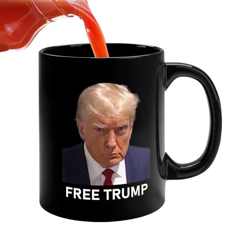 Donald Trump Cup Trump Mugshot Cup Ceramic Coffee Tea Mug Donald Trump 2024 Campaign Mugs Gift Christmas Drinkware Handgrip